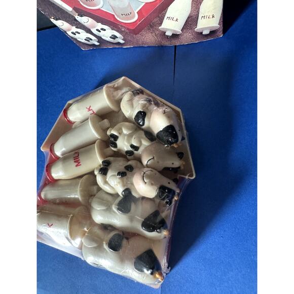 New in Box Tic Tac Toe game Dairy Farm 10 pc set Vintage - Picture 6 of 10